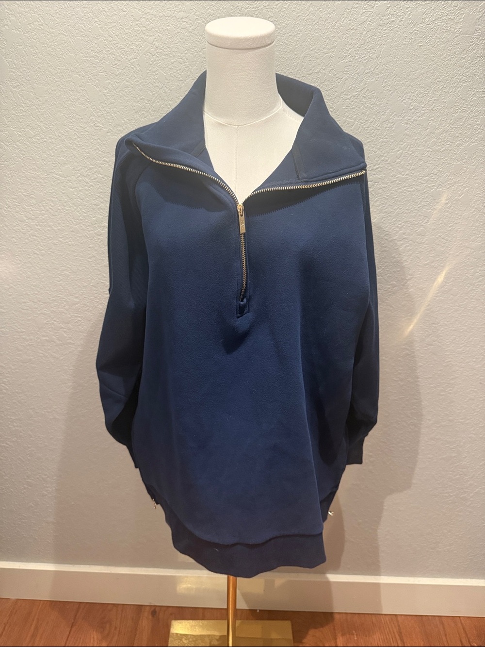 Salt Project Navy Half-Zip Pullover Sweatshirt